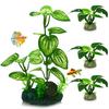Fish Tank Green Plants Simulated Water Plants Aquarium Landscaping Ornament Realistic Fish Tank Plastic Seaweed for DIY Fish Tank Decor