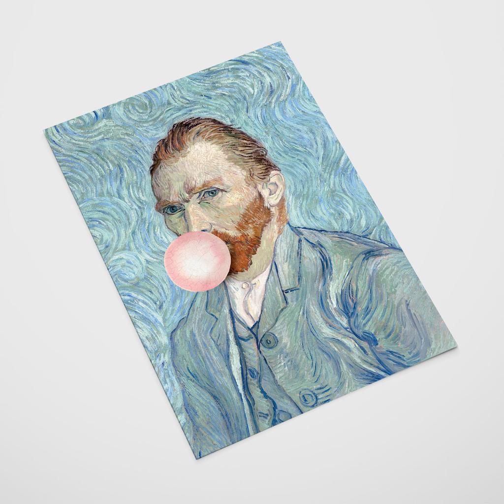 Plakat vincent van gogh z balonem pop art