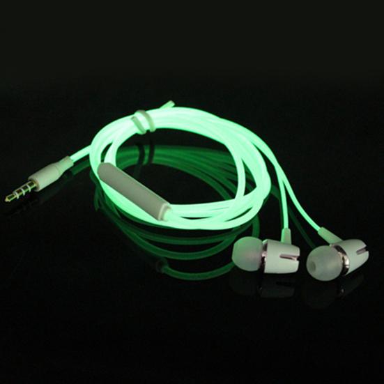 Universal Normal/Luminous Wire Heavy Bass In-ear 3.5mm Earphones with Microphone