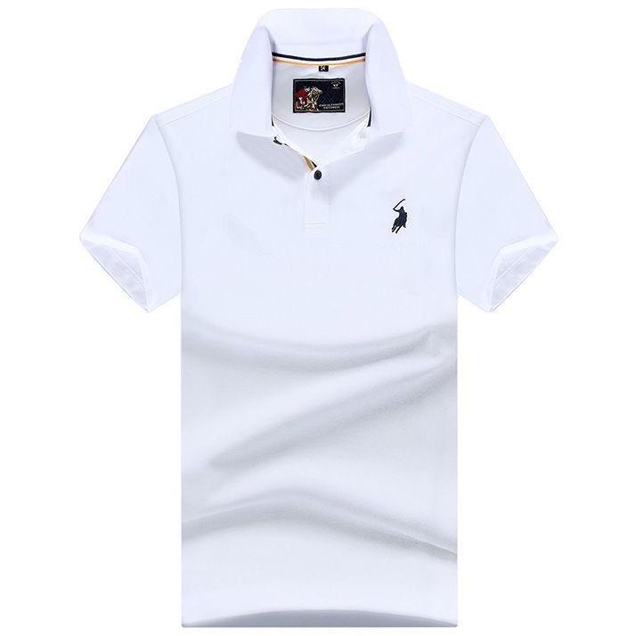 TrendHub Plus Size 6XL Cotton Loose Men's Polo Shirts High Quality Short Sleeve Solid Color Turn Down Collar Embroidery Man Tees
