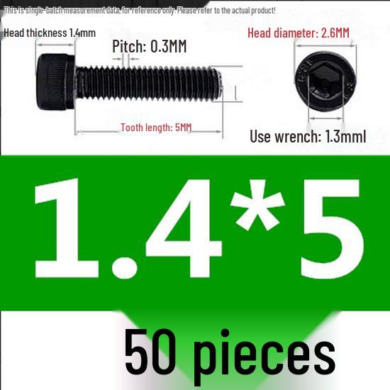 High-Strength Grade 12.9 Internal Hex Head Screws M1.4-M20