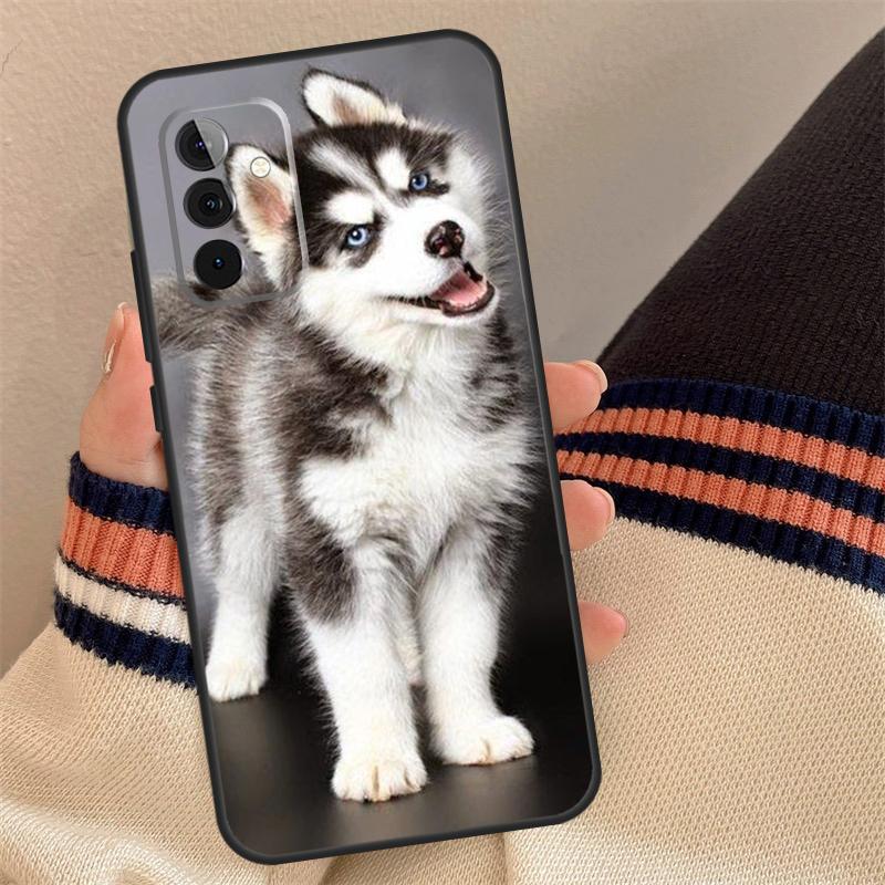 Animal Husky Puppy Case For Samsung Galaxy A56 A36 A16 A13 A23 A33 A53 A52 A32 A12 A54 A34 A14 A15 A35 A55 A17