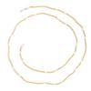 Ingemark Sexy Y-shaped Imitation Pearls Pendant Chest Chain Necklace for Women Goth CCB Beads Choker Wedding Daily Jewelry Gift