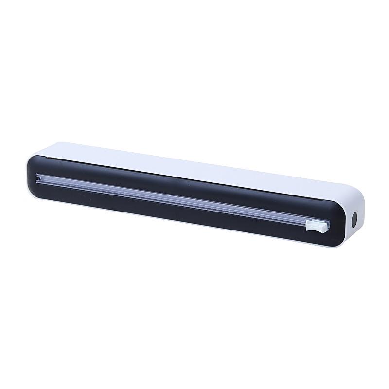 1pc Plastic Bag Holder, Plastic Cling Film Cutting Dispenser, Magnetic Cutting Box, Magnetic Refillable Plastic Packaging Dispenser
