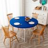 Elastic Round Fitted Tablecloth Waterproof Oil-Proof Wedding Party Table Cover Dust-Proof Oil-Proof and Skid-Proof Nordic Style
