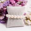 Elegant White Pearl Bracelet for Women, Classic Round Simulated Pearl Bangle, Dainty Wedding Bridal Jewelry, Gift for Mom, Mother's Day Gift