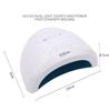 48W Professional Nail Lamp Light Dryer for Nail Polish UV LED Lamp with 3 Timers Setting SUNone