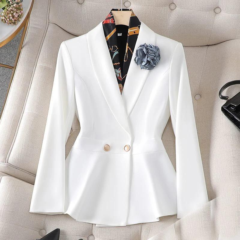 Autumn Waist Slimming Jacket Blazer Pencil Pants Two Piece Set Elegant Women's Office Suit Set Outfits