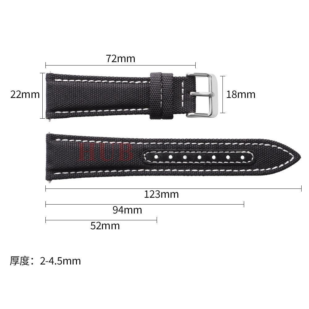 20mm 22mm Nylon Watch Band High Quality Canvas Soft Strap Military Sport Bracelet for Men Women for Omega Universal Watchband