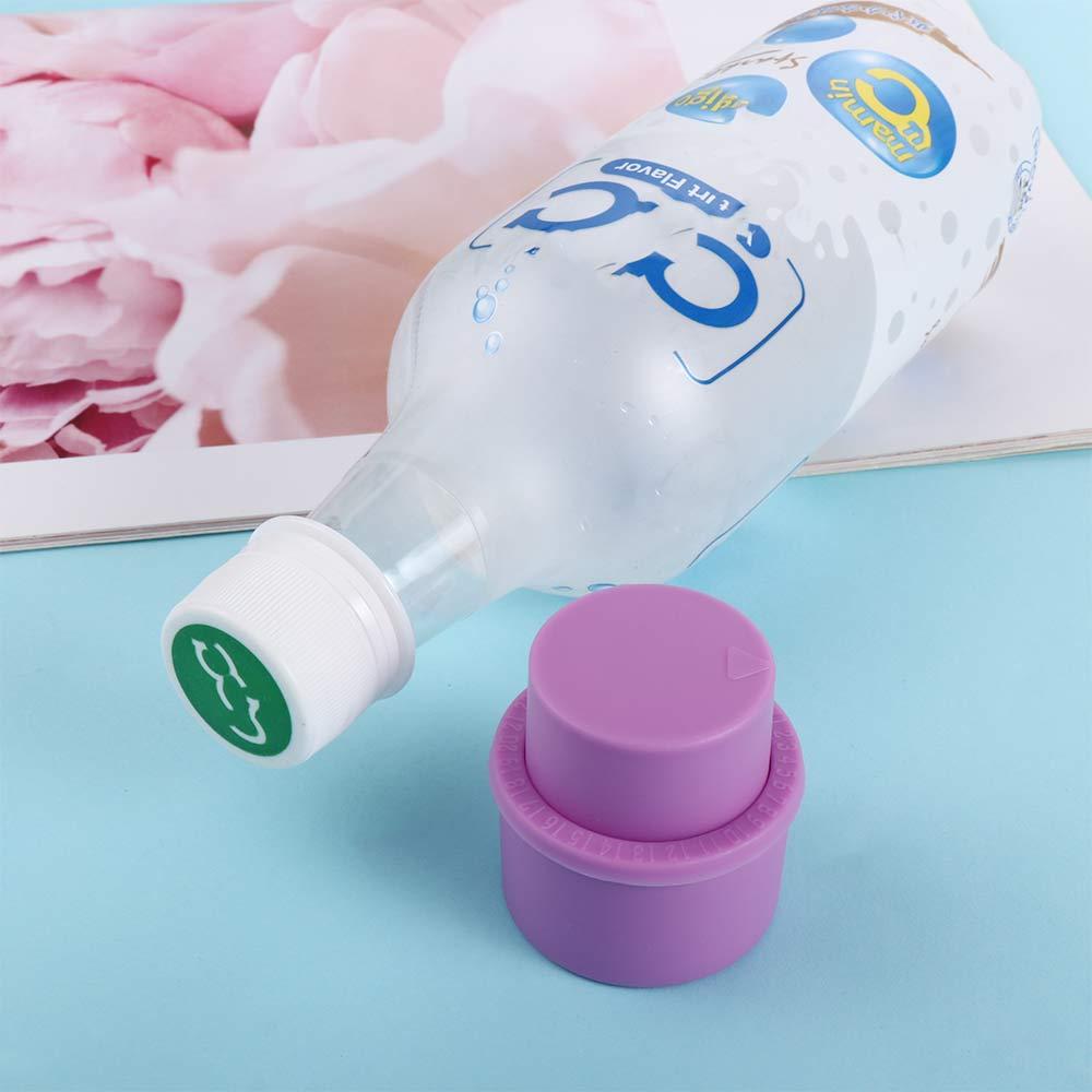 Fresh Keeping Push Type Fizzy Drink Sealer Cola Soda Bottle Top Saver Lid Pressure Cap Stopper