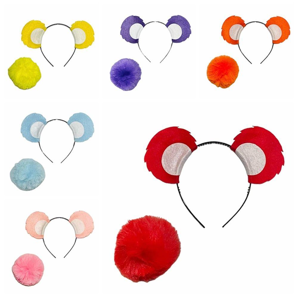 

с ушками и хвостом, повязка на голову и хвост, костюм животного, повязка на голову, костюм для косплея