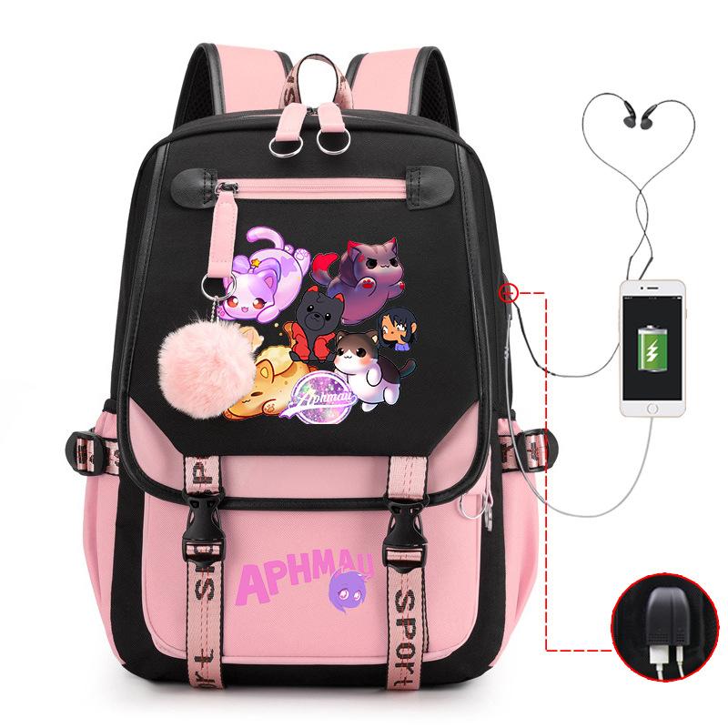 Cute Cartoon Junior High School Student Schoolbag Female Lightweight Large-Capacity Student Backpack
