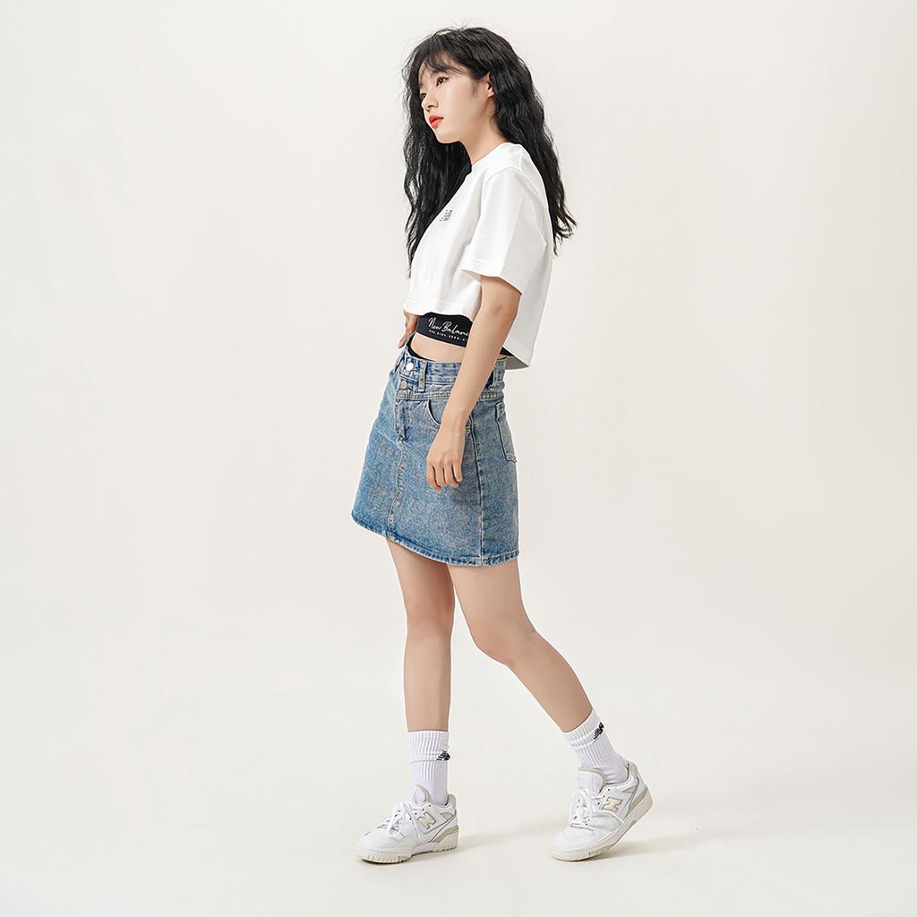 New Balance 550 Sølv Bjørk Dame Joggesko Hvit BBW550WS