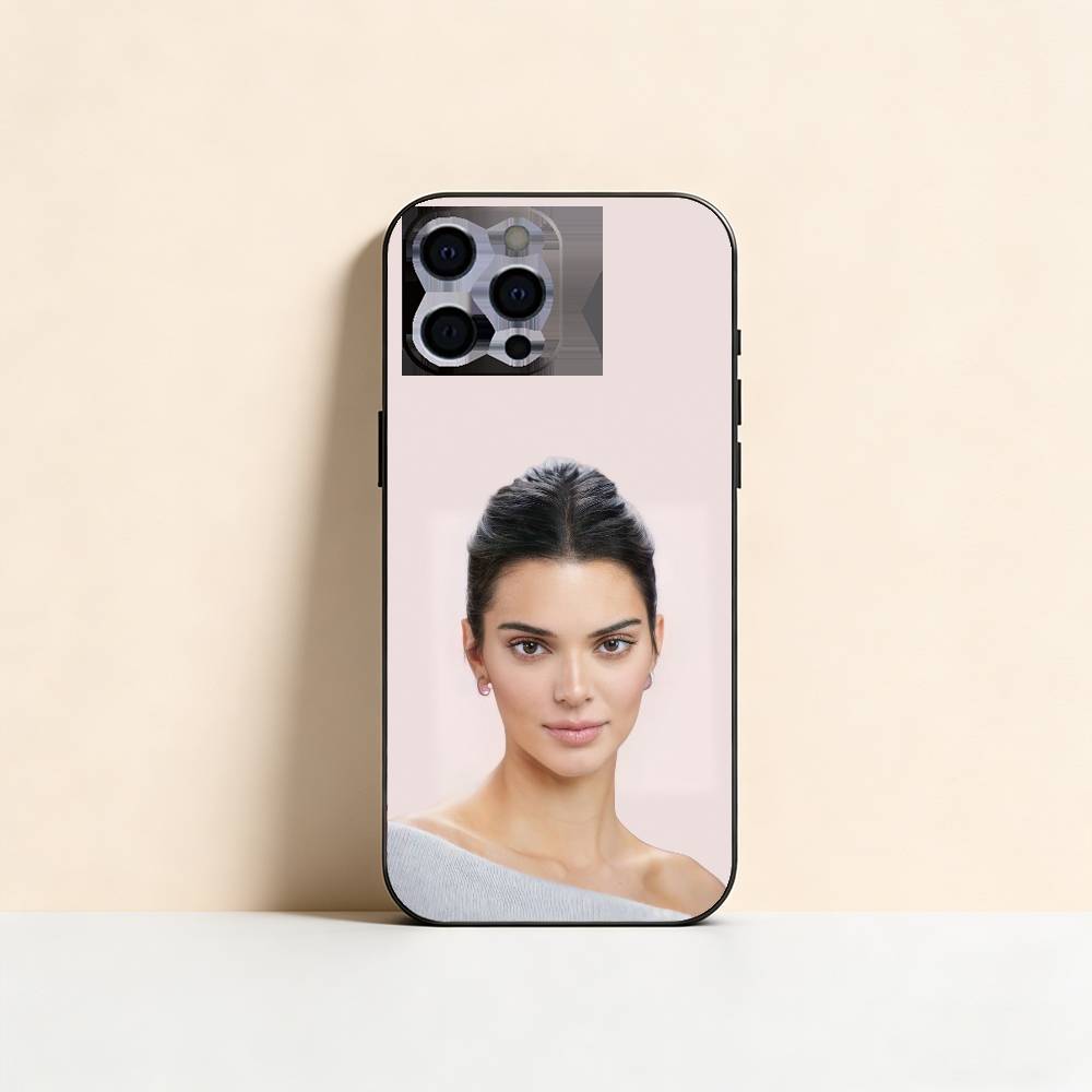 K-Kendall Jenner Phone Case For iPhone 17,16,15,14,13,12,11 Plus,Pro Max,XS,Soft Silicone Black Cover iPhone15