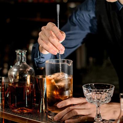 Koktailové miešacie lyžičky s dlhou rukoväťou, barová lyžička, miešadlo na nápoje pre barmana, miešací nástroj pre baristu, na domáci bar, na zmrzlinu, smoothie