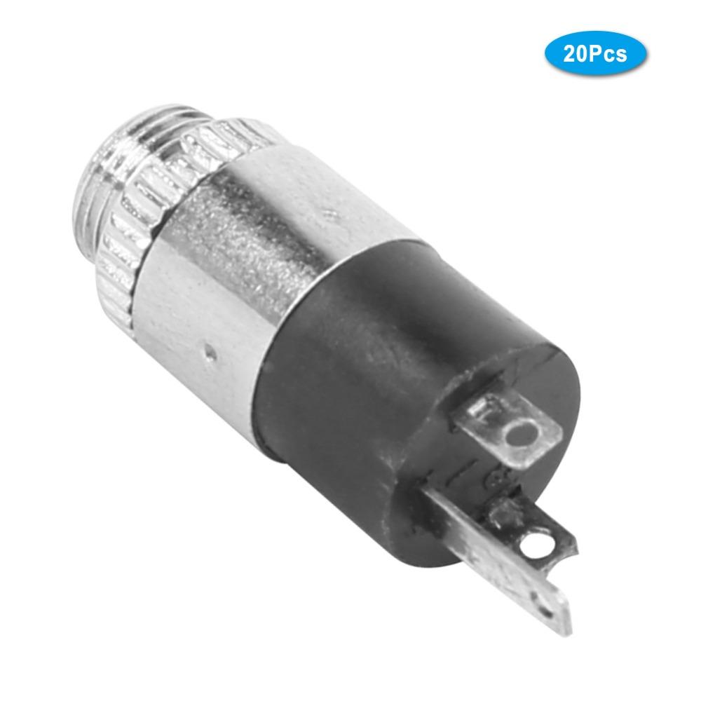 20 Pcs 3.5mm Headphone Female Socket PJ-392 Panel Mount Jack Earphone Socket Audio Equipment