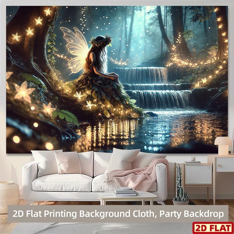 The two-dimensional plane presents a unique scene of fairies in the dreamy forest.zyc