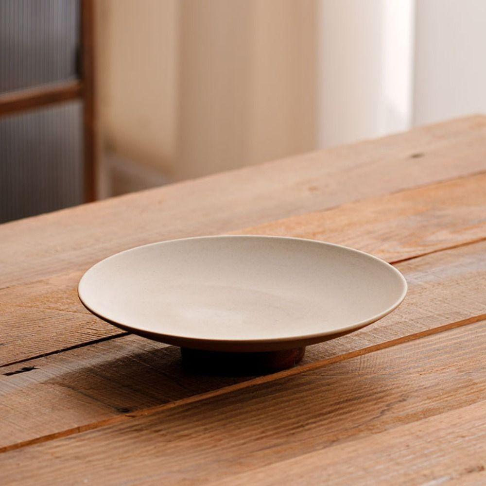 Wooden Storage Tray Durable Fruit Plate Chinese Style Dessert Tray  Hotel Table