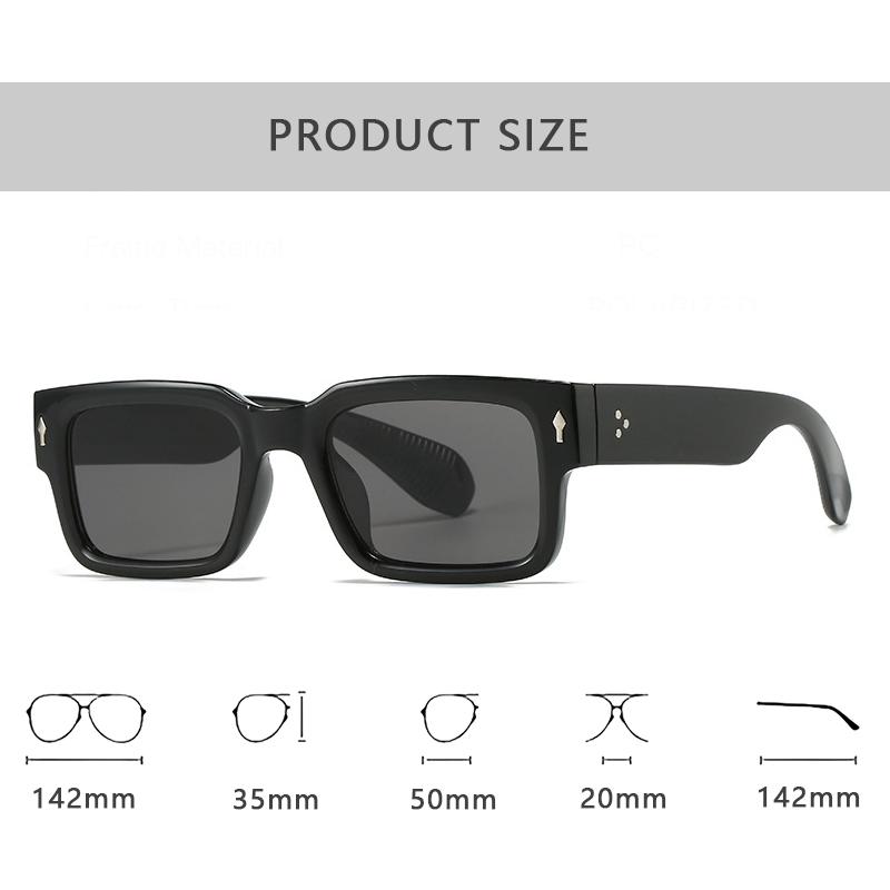 New Fashion Brand Luxury Designer Sunglasses Women Men Travel Square Summer Shades Glasses Outdoor Trendy Party Sunglasses