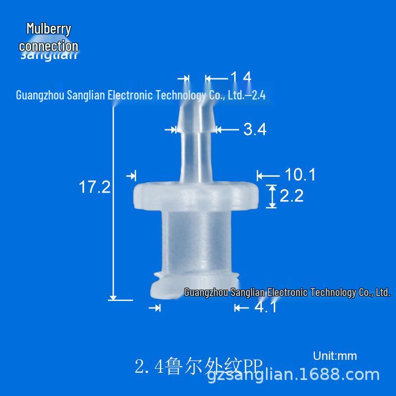 Translucent Pure PP Luer Swivel Connector for Equipment Use