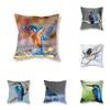 Beautiful Kingfisher Cushion Pillow Cover Car Living Room Sofa Cushion Cover Luxury Home Decoration Pillow Cover