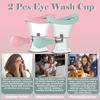 2Pack Eye Wash Cup, Silicone Air Pressure Eye Cleaning Cup for Dry Eye
