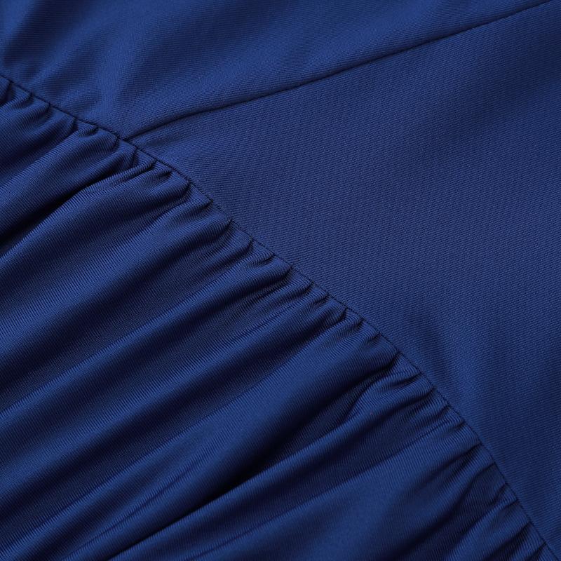 Summer Elegant Women'S Fashion Strapless Sleeveless Sitt Open-Back Packed Tail Dress European American Style