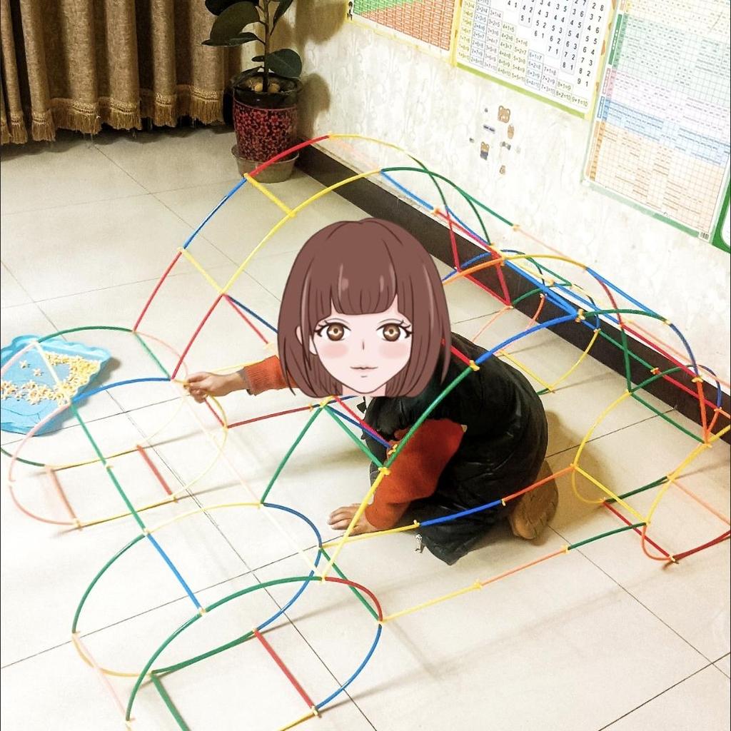 STEM Straw Builders Construction Set Large Pipe Connectors & Straws, Montessori Educational Toys for 3-10Year Olds