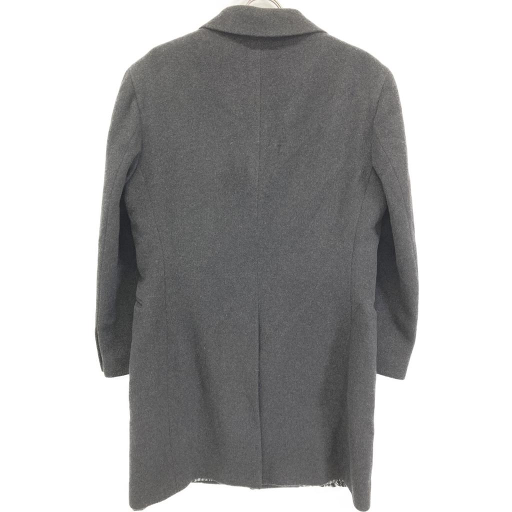 Etro Gray Cashmere 100 Lining Paisley Pattern Long Coat Coat 50 grayUsed