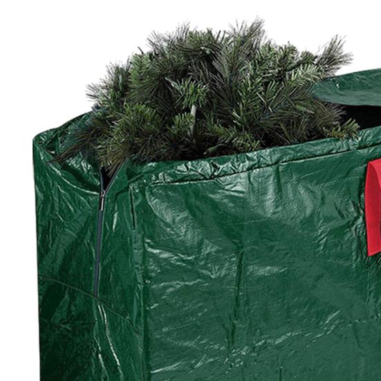 Christmas Tree Storage Bag Generous Capacity Waterproof Dustproof Reinforced Tear-Resistant PE Woven Tree Storage Organizer