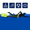 Aquaget® aufblasbare Sicherheitsboje zum Schwimmen Schwimmboje wasserdichte Tasche 2in1