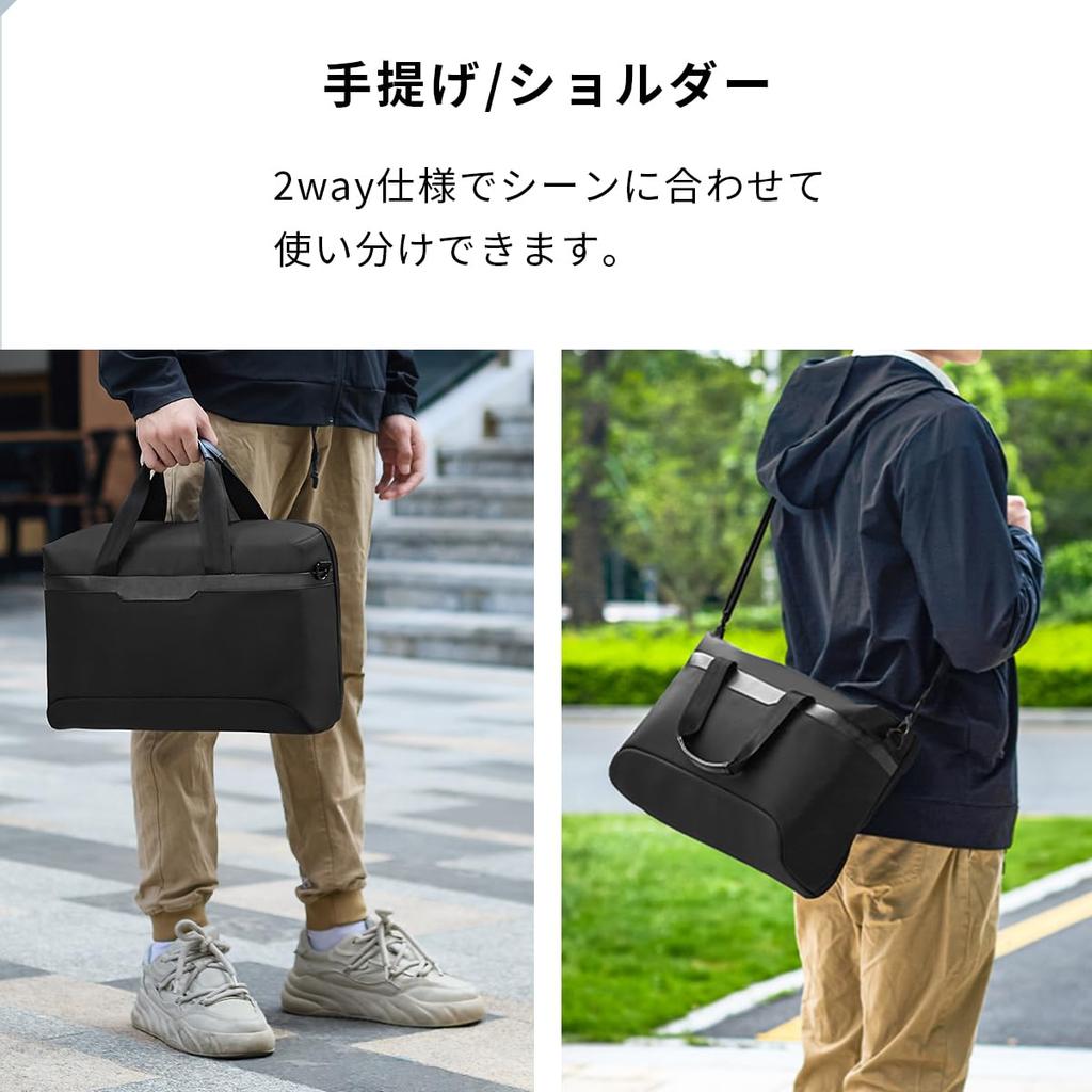 Business Bag Briefcase Lightweight 2way Handbag Shoulder Computer Bag Inch PC A4 Large Capacity Free Standing Business Trip Commuting Bag Wide Open