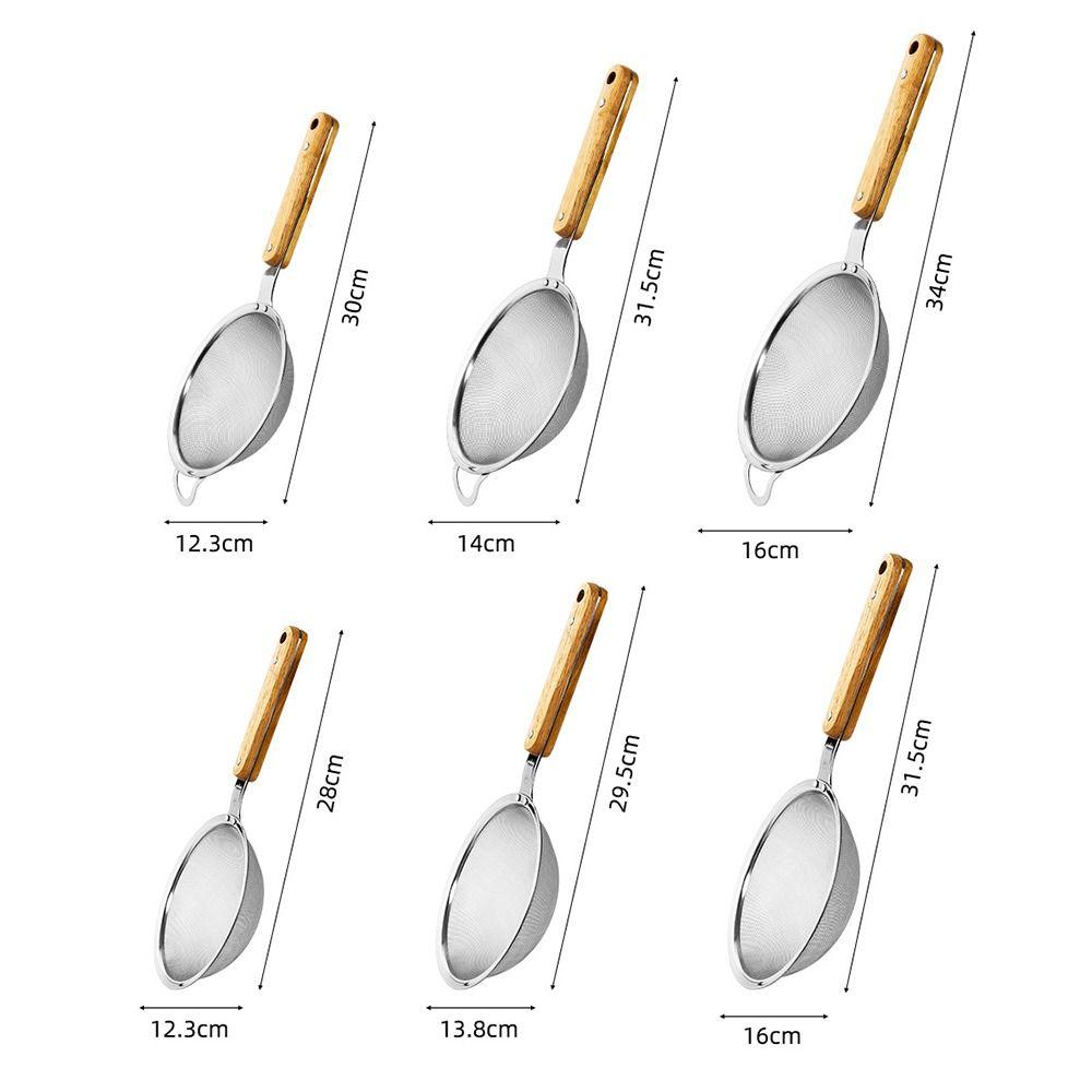 Stainless Steel Food Strainer Colander Rust-Proof Cocktail Sieve New Tea Strainer  for Kitchen