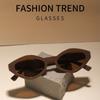 Retro Diamond Shaped Fashionable Small Frame UV Resistant Sunglasses Women's Fashion Street Photography Trend Versatile Glasses