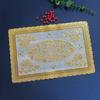 European-style household bronzing hollow placemat hotel high-end light luxury western dining mat floral thermal insulation mat
