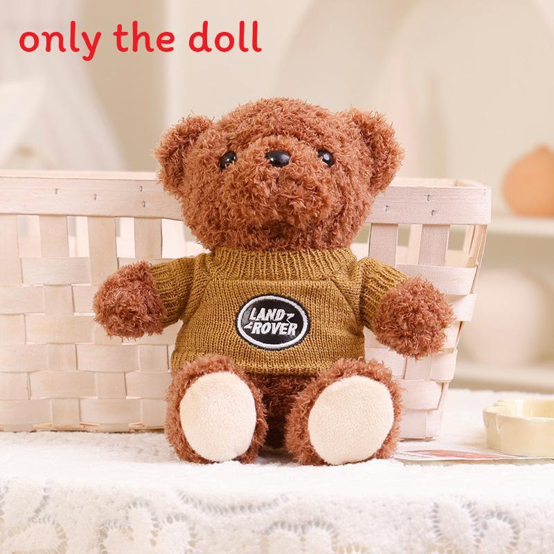 License Plate Cute Pattern Knitted Sweater Teddy Bear Toy Plush