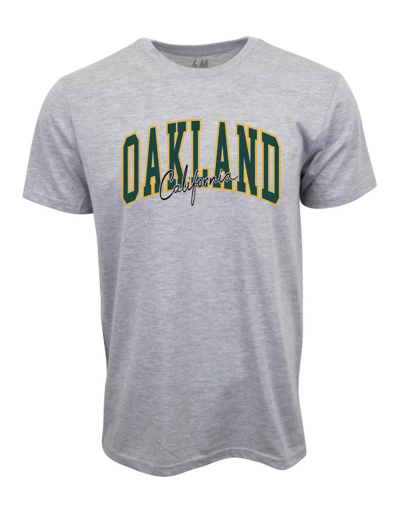 Oakland California Graphic Tshirt Gray Heather S