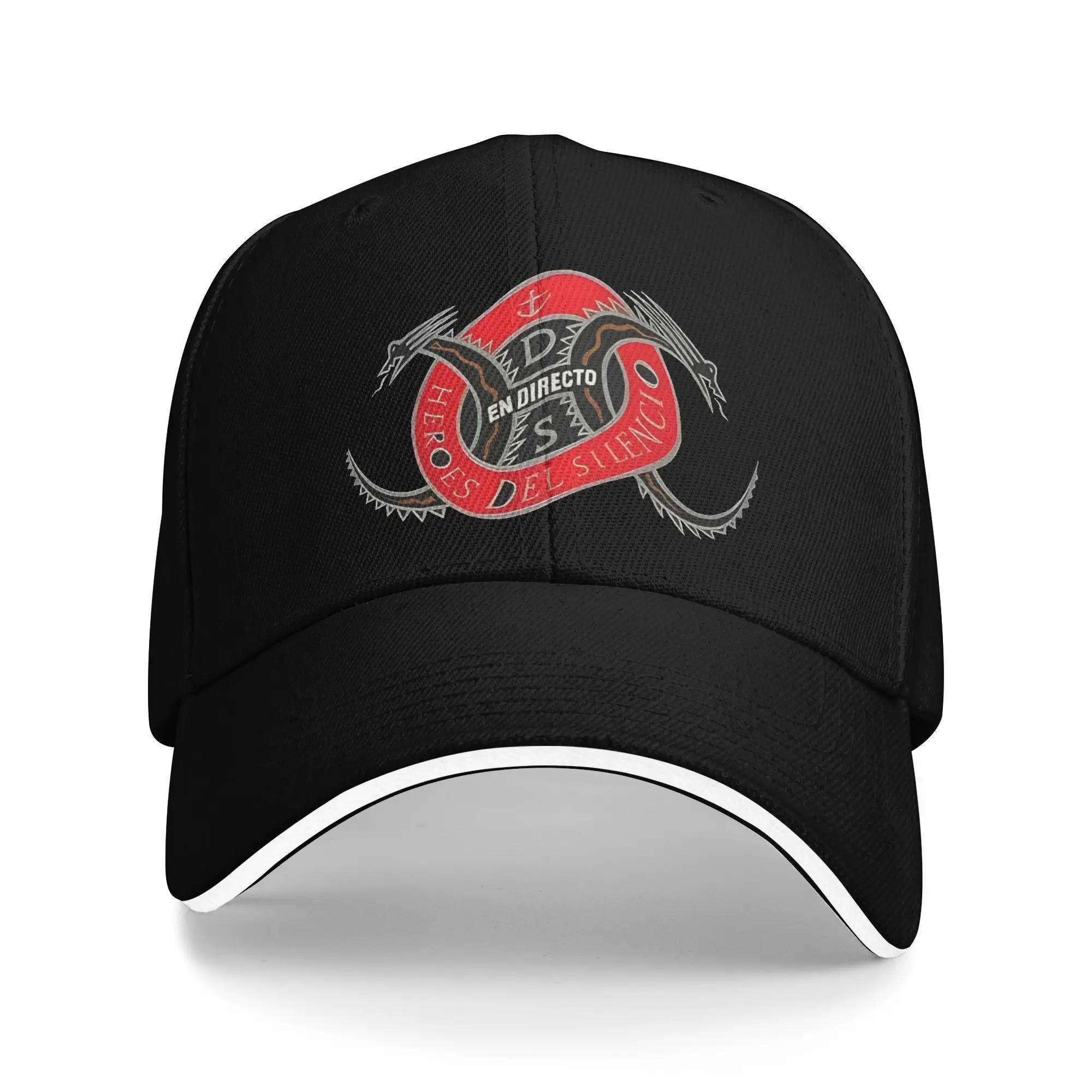 

Adult Heroes Del Silencio Sandwich Hat Sport Baseball Caps Snapback Caps Rock Band Sun Caps Adjustable Trucker Cap Summer as show