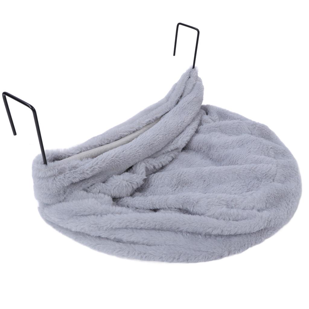 Cat Hammock S Style Plush Space Saving Soft Warm Enhanced Comfort Cat Hammock Bed for Home Indoor