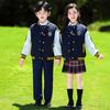 British Academy Style Children's School Uniform Set for Spring, Autumn, and Winter