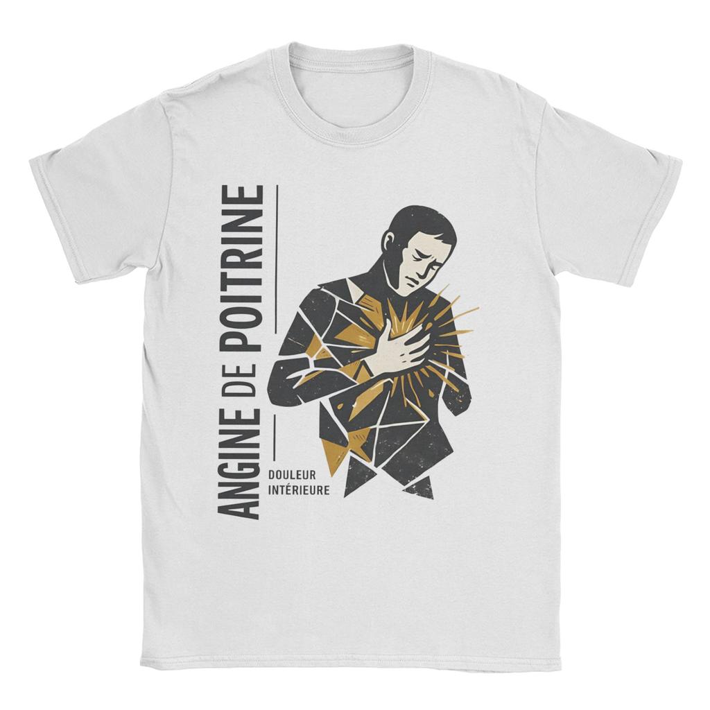 T-shirt Angina Pectoris per Unisex WoUnisex Fantastici T-shirt 100% Cotone Girocollo Manica Corta Magliette Taglie Forti