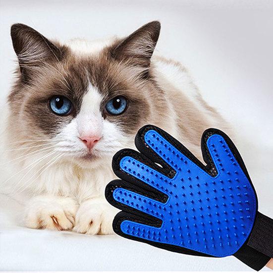 Silicone Pet Dog Cat Massage Gloves Grooming Cleaning Hair Removal Brush Comb