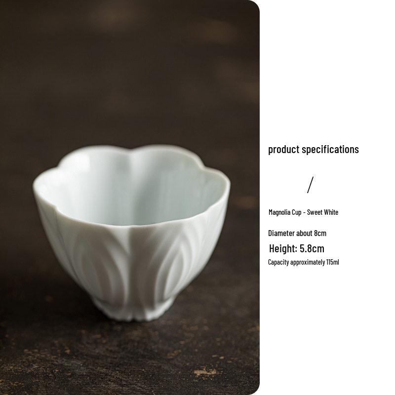 Ceramic Retro Master Cup: Personal Tea Brewing and Tasting Cup, Festive Wedding Red Design
