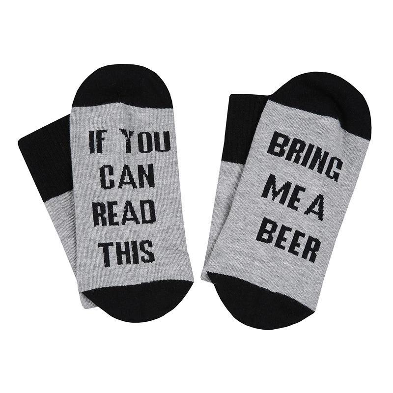 

Embroidered English Letter Socks Pure Cotton Fabric Breathable Sweat Absorption сірий