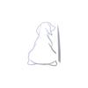 Adorable Wagging Puppy Window Sticker Strong Weatherproof Decoration Simple Installation for Vehicles Gifts