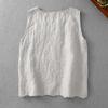 Women's Artistic Retro Embroidered Cotton-Linen Vest, Summer 2025