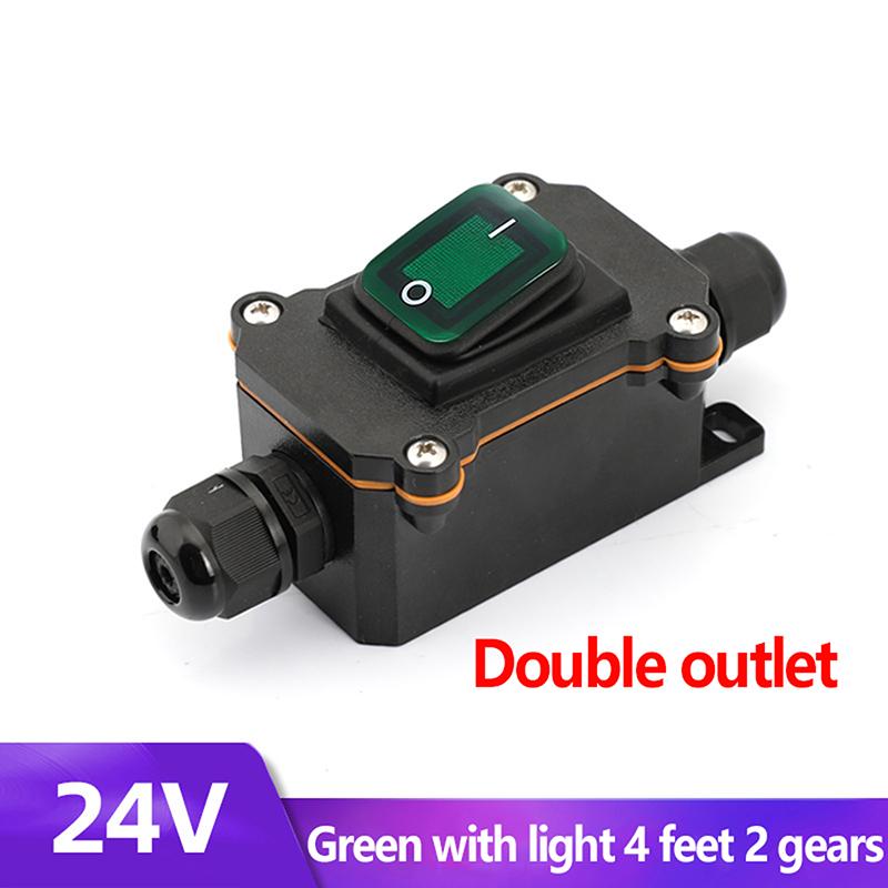Waterproof Inline Switch Ip67 Waterproof Inline Switch 12-24V/220V Dc 25A High Current Power Waterproof Switch
