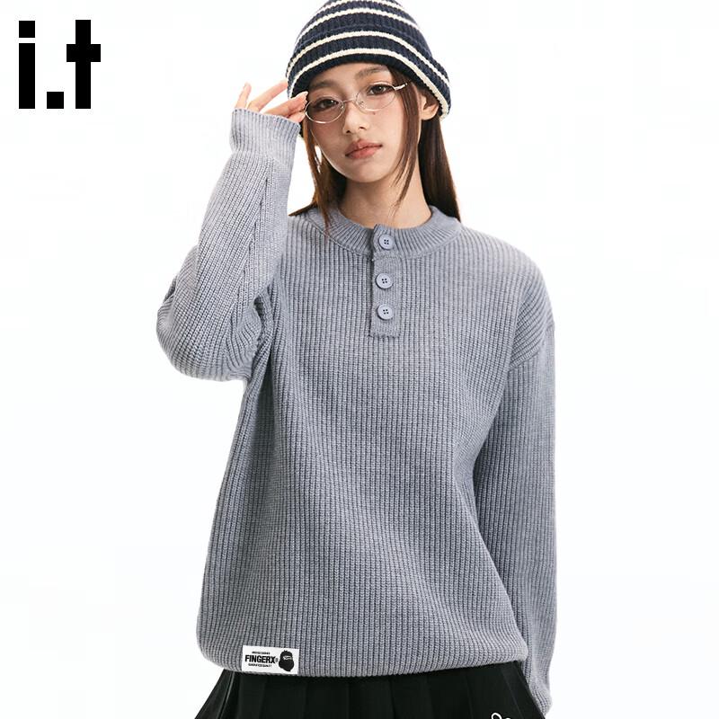 Fingercroxxit Herren Henley Pullover