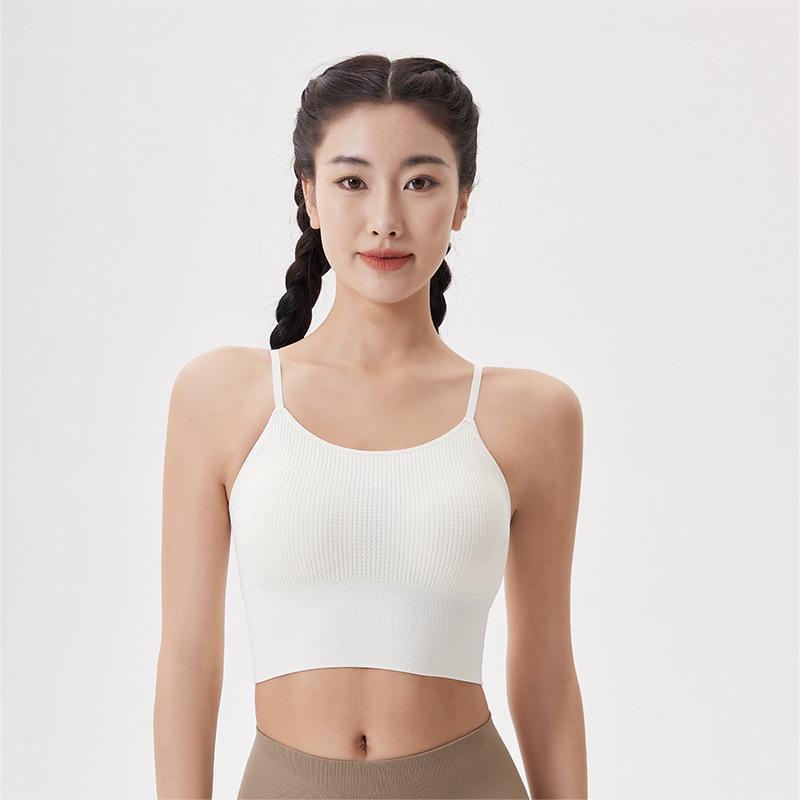 

Стильный ударопрочный спортивный бюстгальтер - Женский жилет для йоги и фитнеса с открытой спиной Large белый