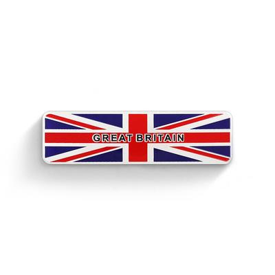 British Flag Sticker Rectangle Sticker Decal Emblem Aluminum Flag Tune Car Motorcycle Mini Clubman